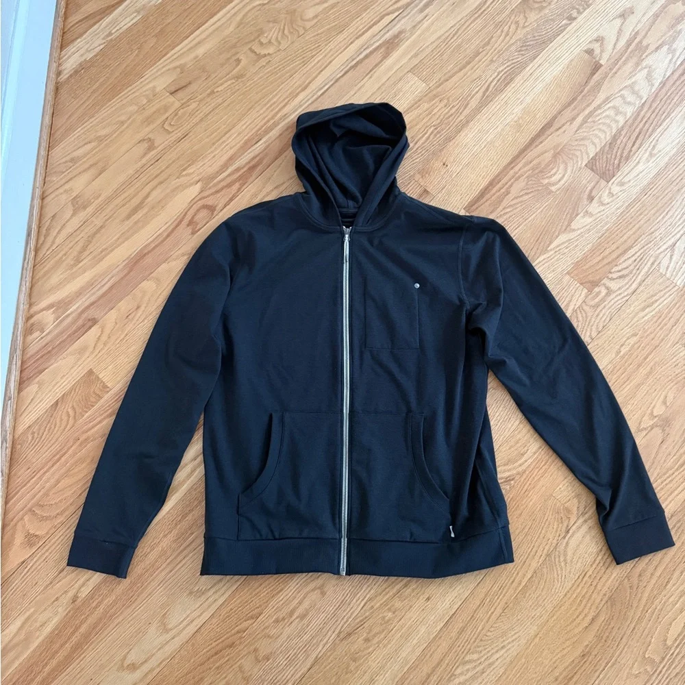 Vuori lightweight zip up jacket super soft fleece lined hoodie